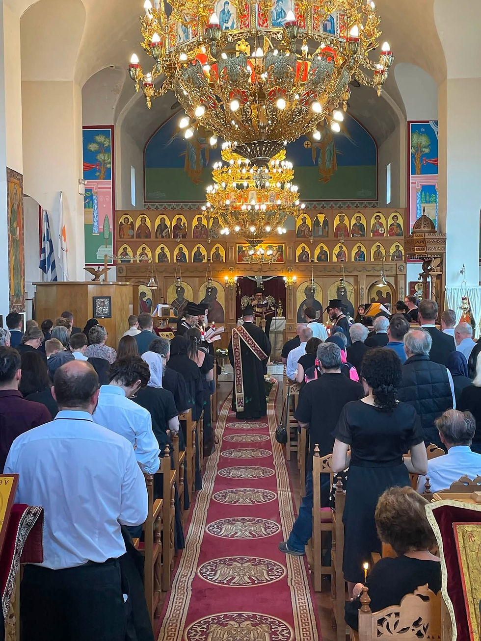 St Nicholas Church, Southampton. The funeral service of Fr Alexander Haig Jr.