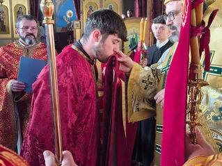 Visit of Sayedna Silouan and the Ordination of Oswald Taylor as a Subdeacon