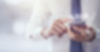 CONTACT US, Hand of Businessman holding