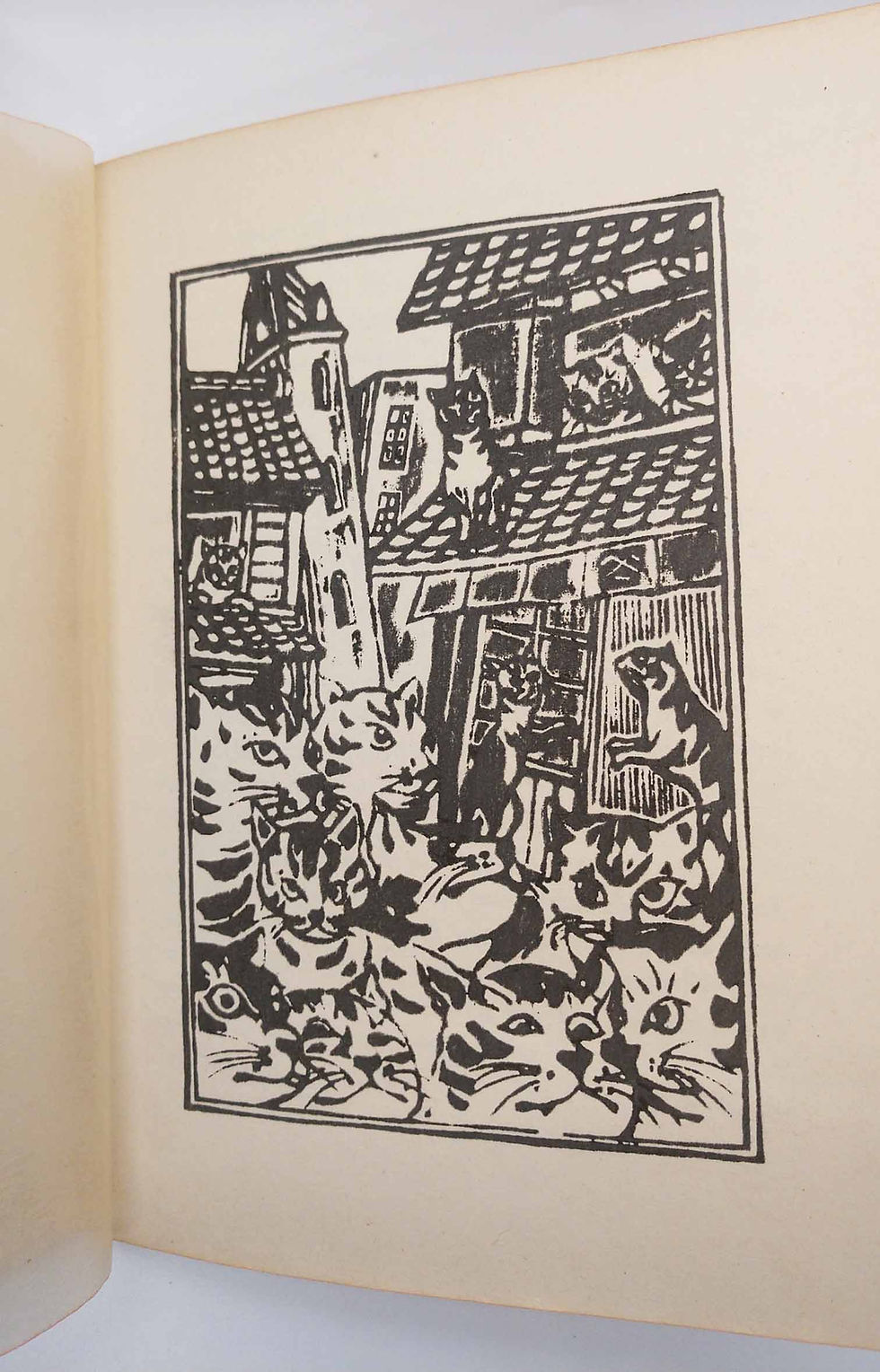 Thumbnail: Cat Town by Sakutarô Hagiwara (w. Woodblock Prints) Rare First English Ed Poetry