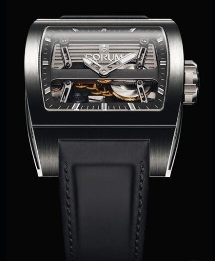 Corum Ti-Bridge Automatic Dual Winder Replica Watch 207.201.04/0F61 0000 Titanium - Leather Strap content media