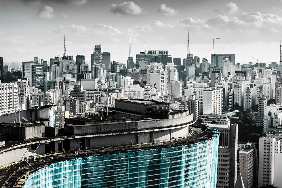 lugares - Centro velho de São Paulo e parte do edifício Copan