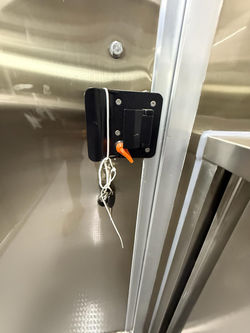 Keyed Lock with Dead bolt for added security.