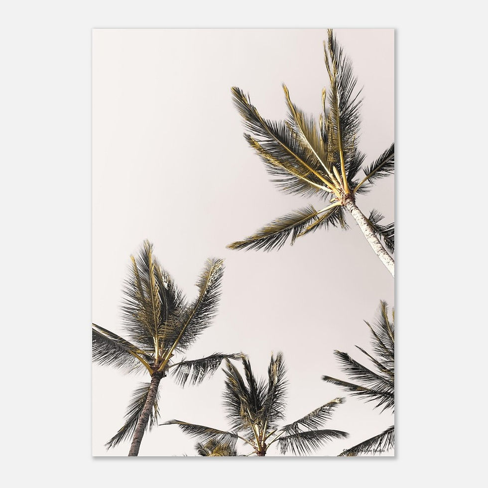 Thumbnail: Palm Heaven Light- Premium Matte Paper Poster