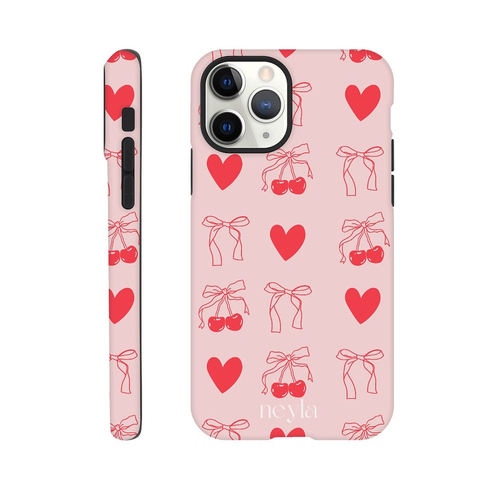 Miniaturbild: Hearts and Cherries - Handyhülle