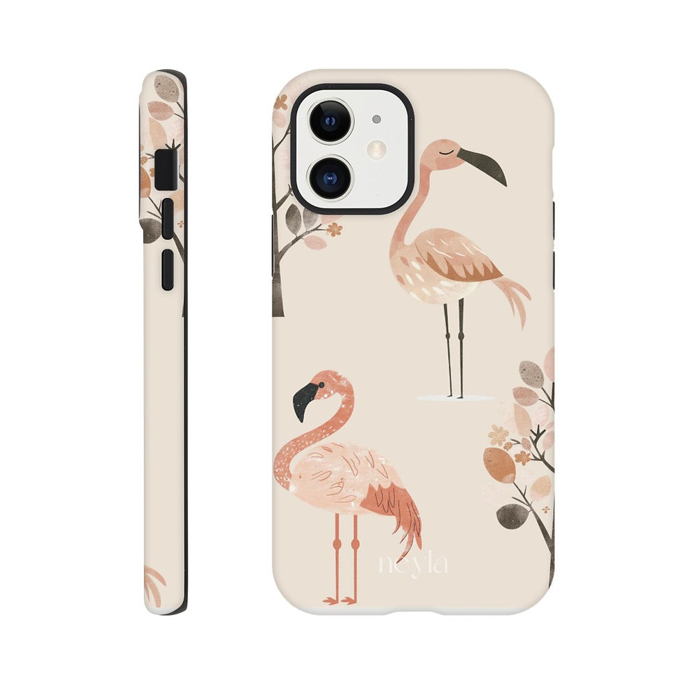 Miniatura: Flamingo - delicata custodia per telefono rosa