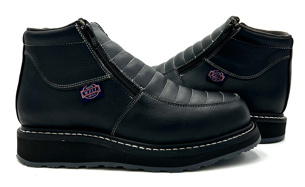 Miniatura: WW-980 Black Double Zipper Dual Density Boot