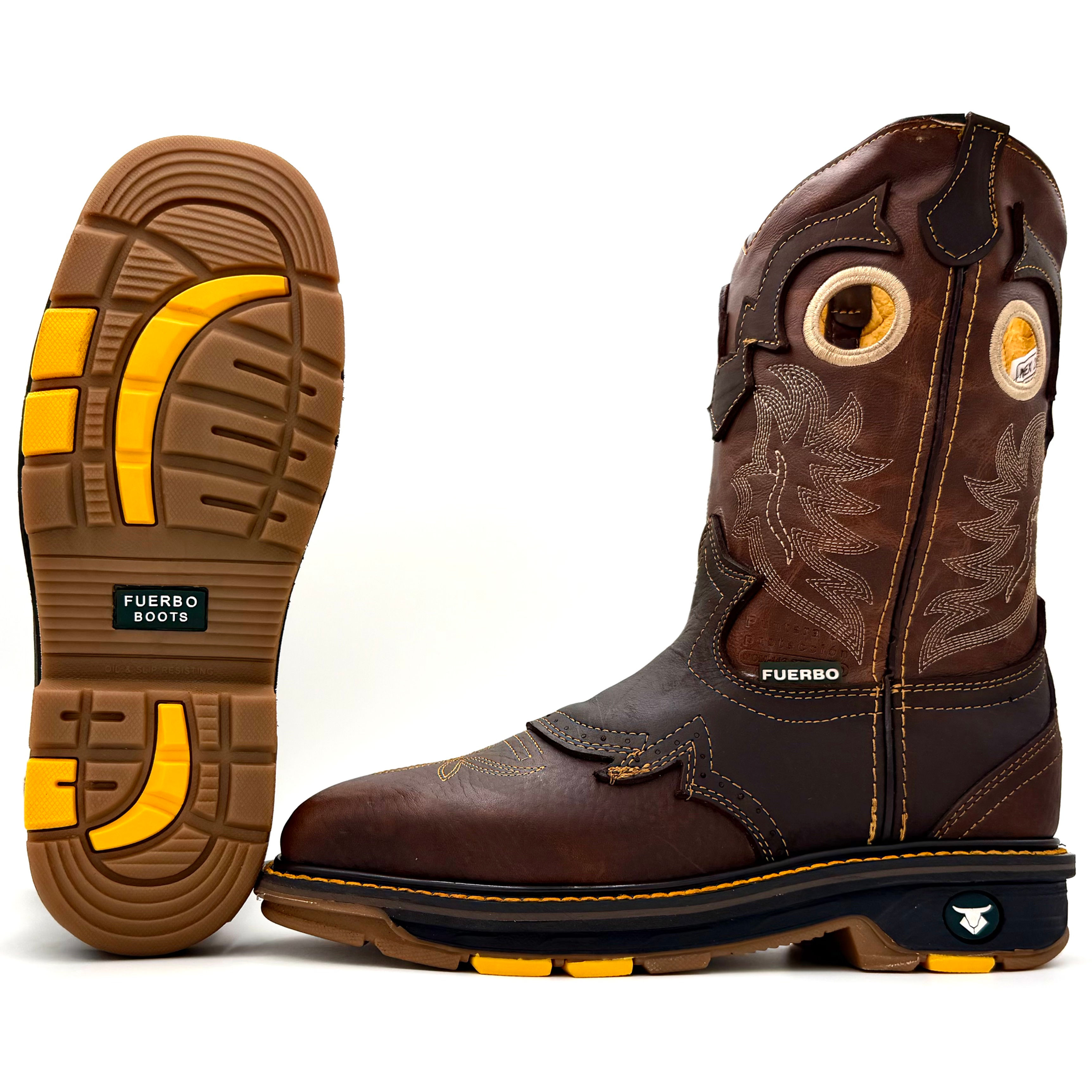 Fuerbo 5038 Square Toe Rodeo Work Boots