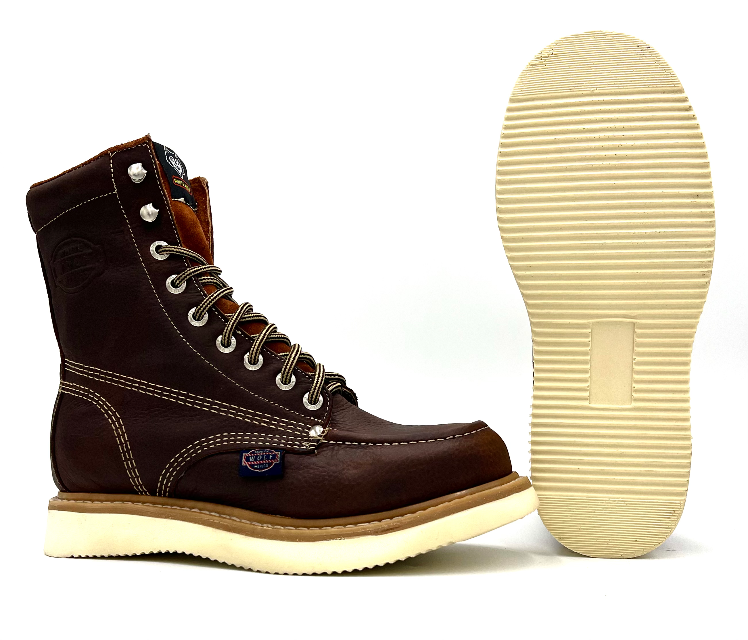 WW-955 Moc Toe Lacer Wedge Sole