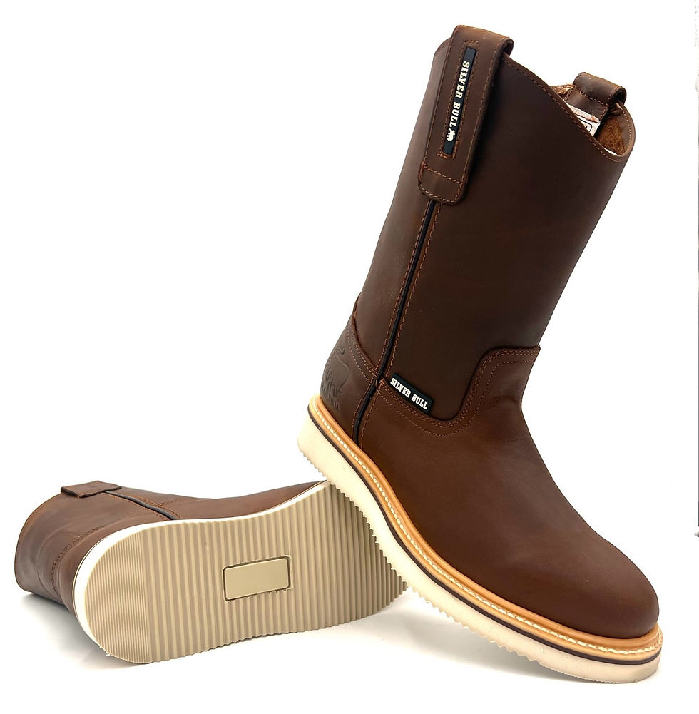 Thumbnail: SB-700 Café Papaya Roper Work Boot Wedge Sole