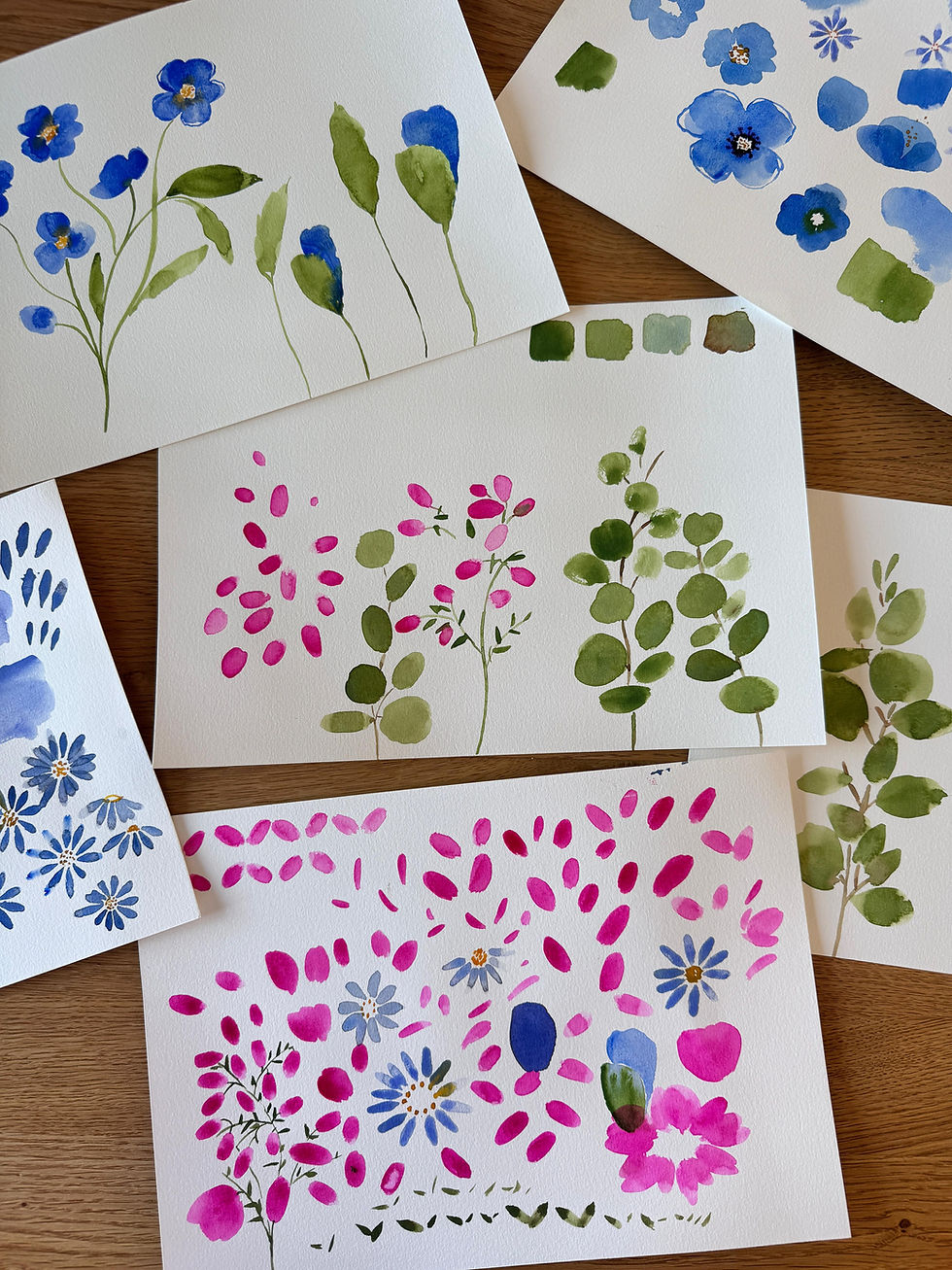 Thumbnail: Aufzeichnung: Loose Florals Basic Watercolor - Teil 3