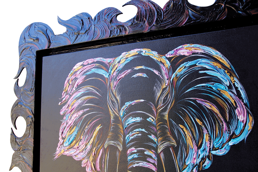 Thumbnail: Pride - With Artist Created One of a Kind  Frame - "Unique" Print on Canvas