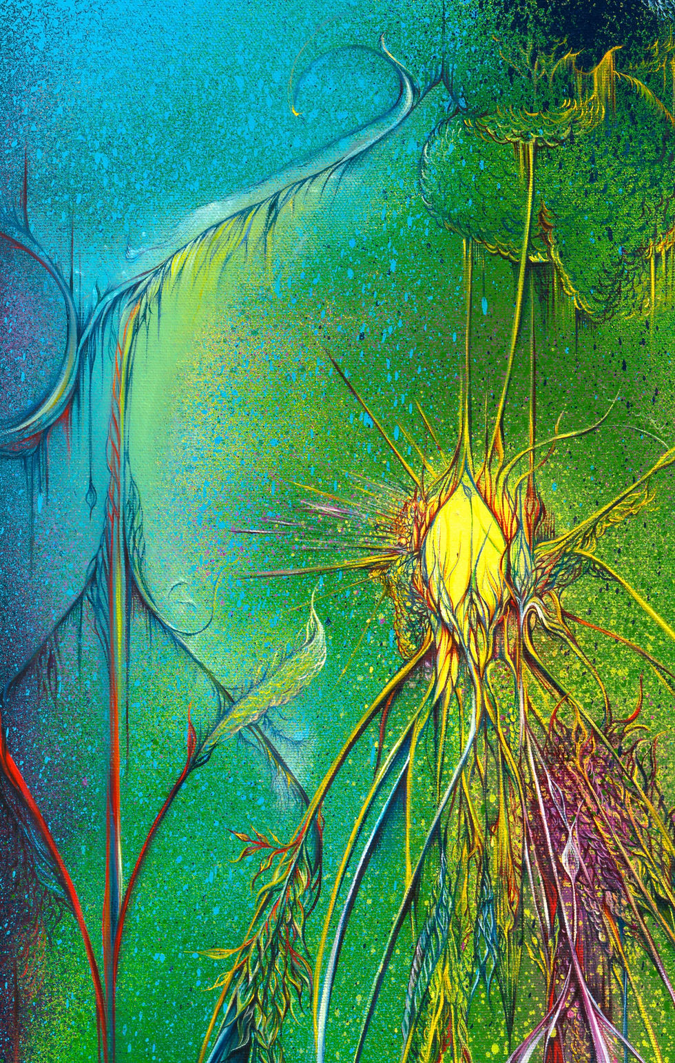 Thumbnail: Inner Cosmos (Splendid Darkness 3) - "Unique" Print on Canvas