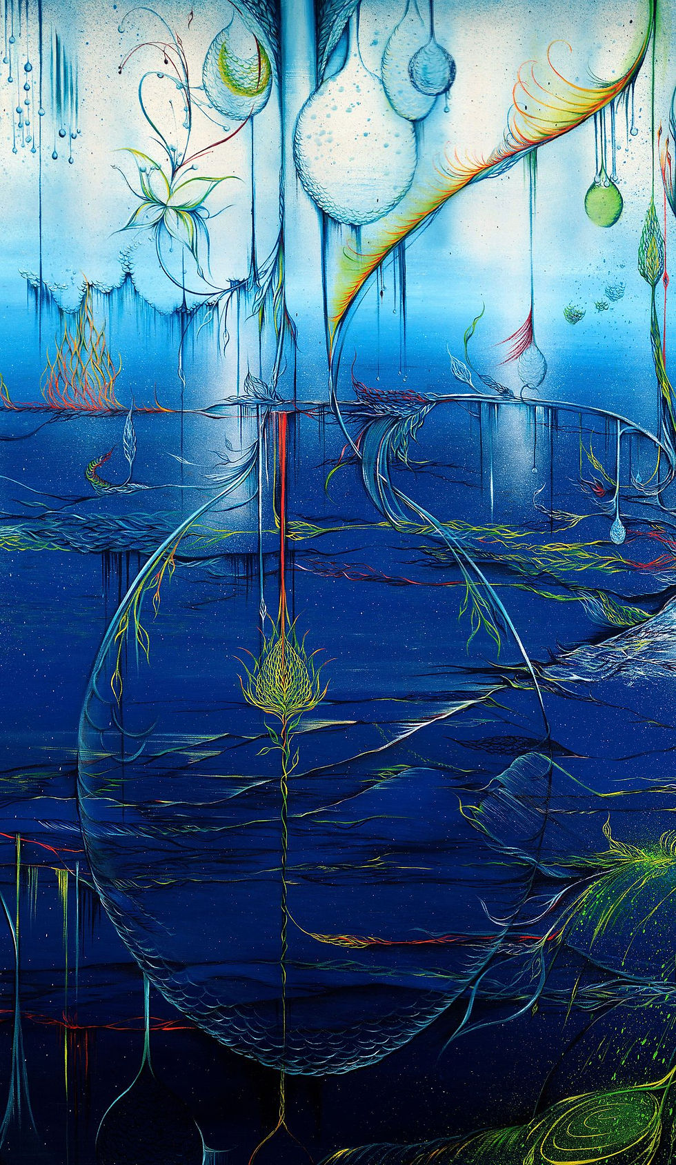 Thumbnail: Integration (Splendid Darkness 14) - "Unique" Print on Canvas