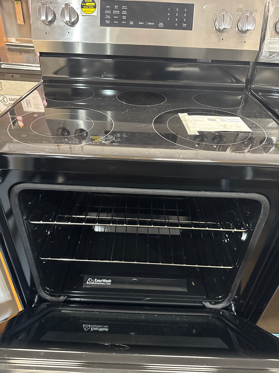 Thumbnail: GE 5.3 Cu. Ft. Freestanding Electric Convection Range Steam Cleaning EasyWash