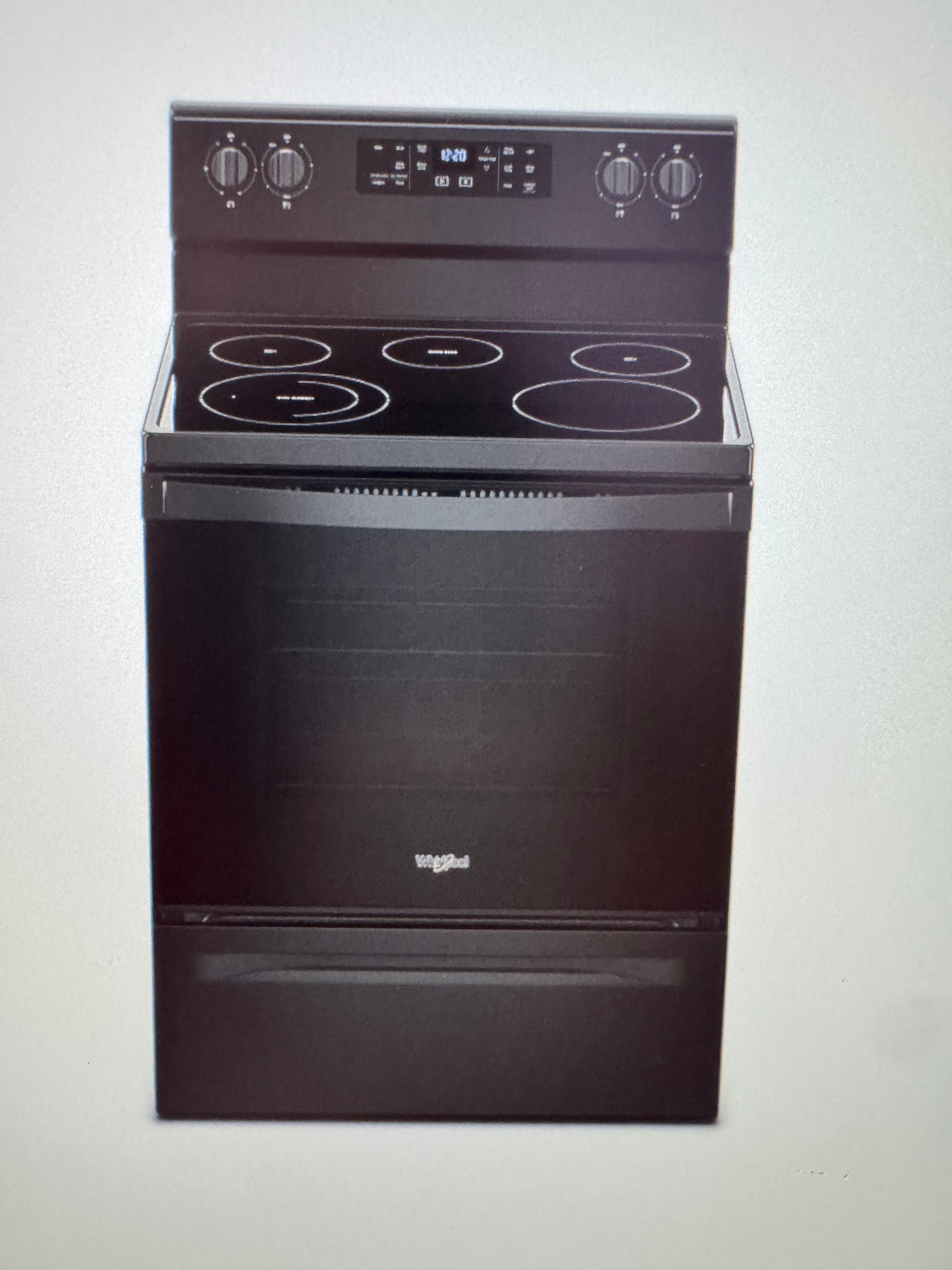 Whirlpool - 5.3 Cu. Ft. Freestanding Electric Range - Black