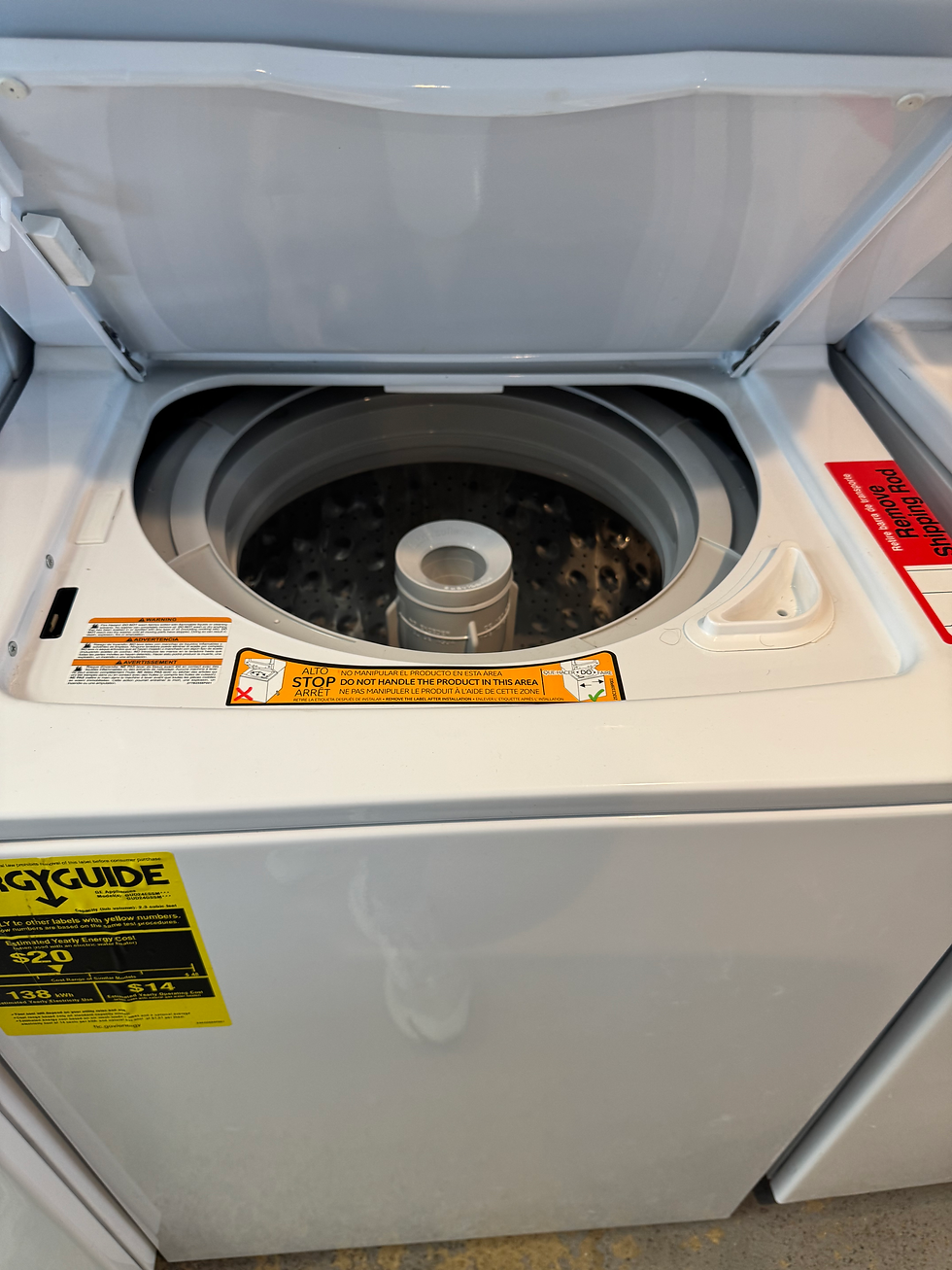 Thumbnail: GE - 2.3 Cu. Ft. Top Load Washer and 4.4 Cu. Ft. Electric Dryer Laundry Center
