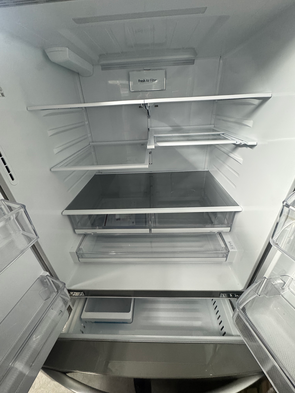 Thumbnail: LG - 27.8 Cu. Ft. 4-Door French Door Smart Refrigerator Double Freezer Drawers