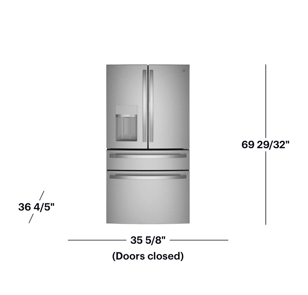 Thumbnail: GE Profile 27.9 cu ft Smart Fingerprint Resistant French Door Refrigerat