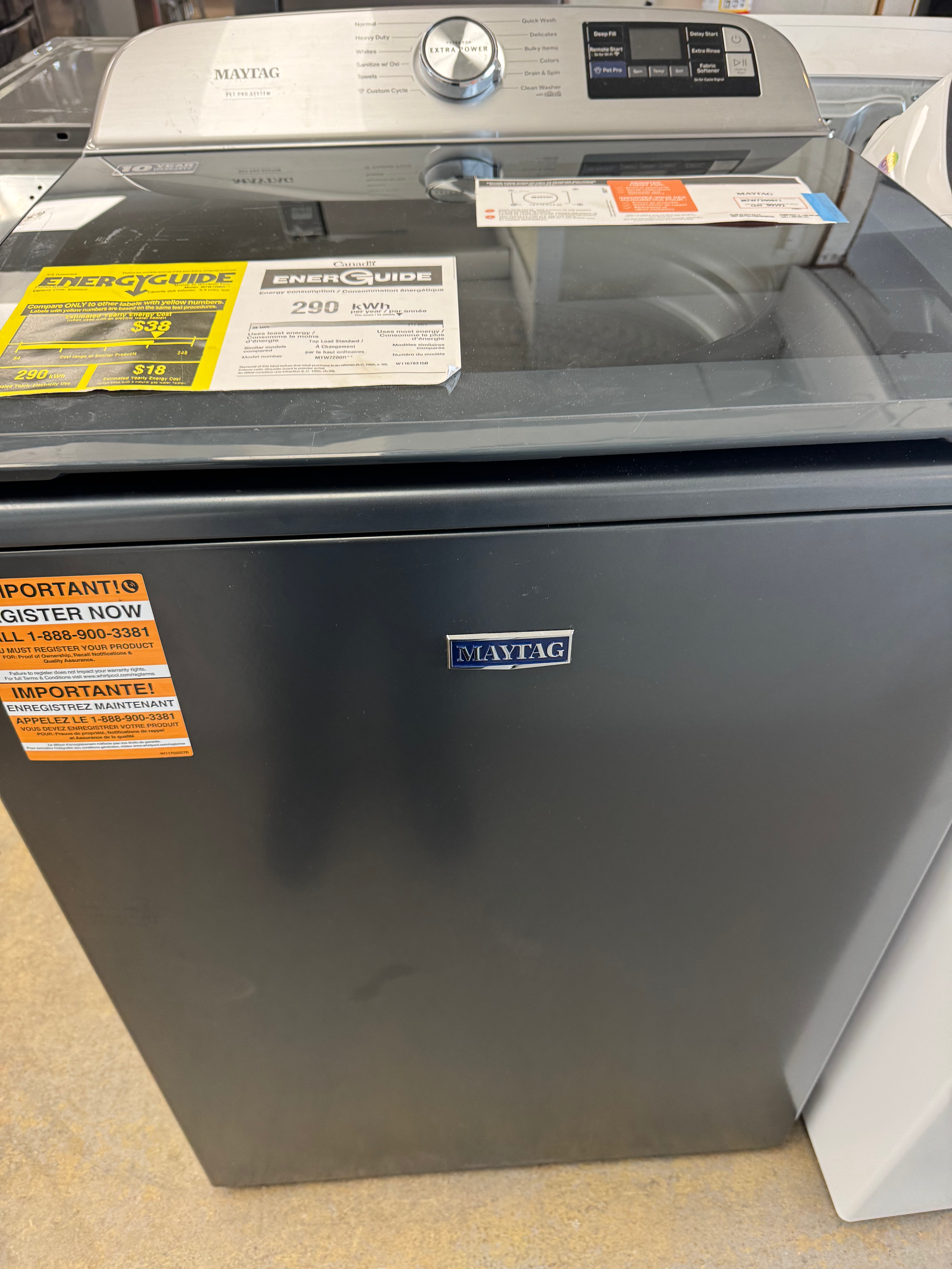 MAYTAG Smart Pet Pro Top Load Washer with 5.3 cu ft. Capacity