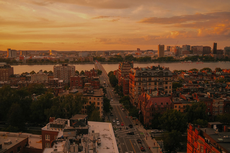 Boston Sunset 8x10 Art Print