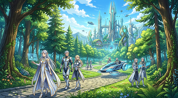 Nano_Banana_2_Anime_style___Wide_shot_of_a_sunny_European_forest_landscape__with_elegant_light_color.png
