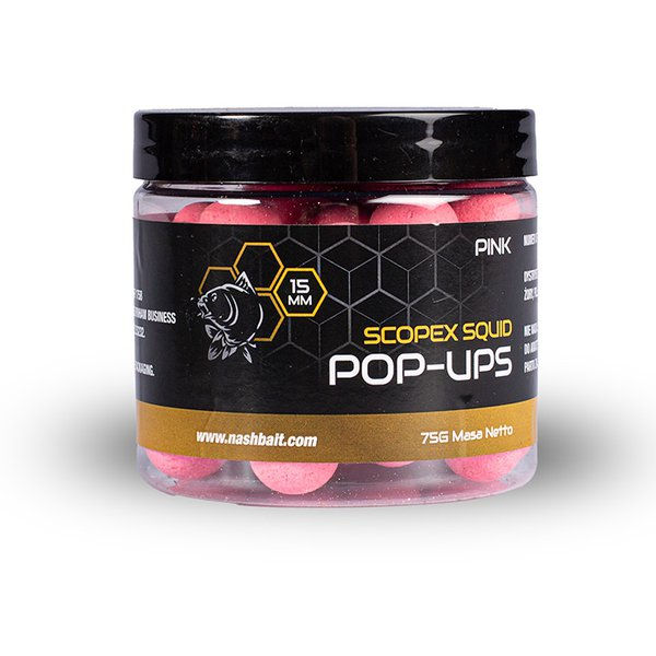 Miniatura: Nash Scopex Squid Pop Ups 12mm 75g Pink