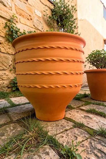 kuşaklı dağar toprak saksı