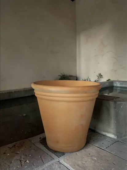motifli toprak saksı