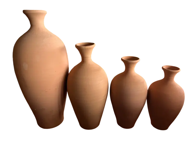 dekoratif terracotta vazo