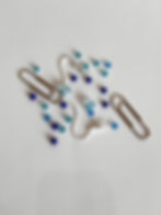 How to make paper clip and glass bead earrings