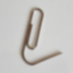 Open metal paper clip