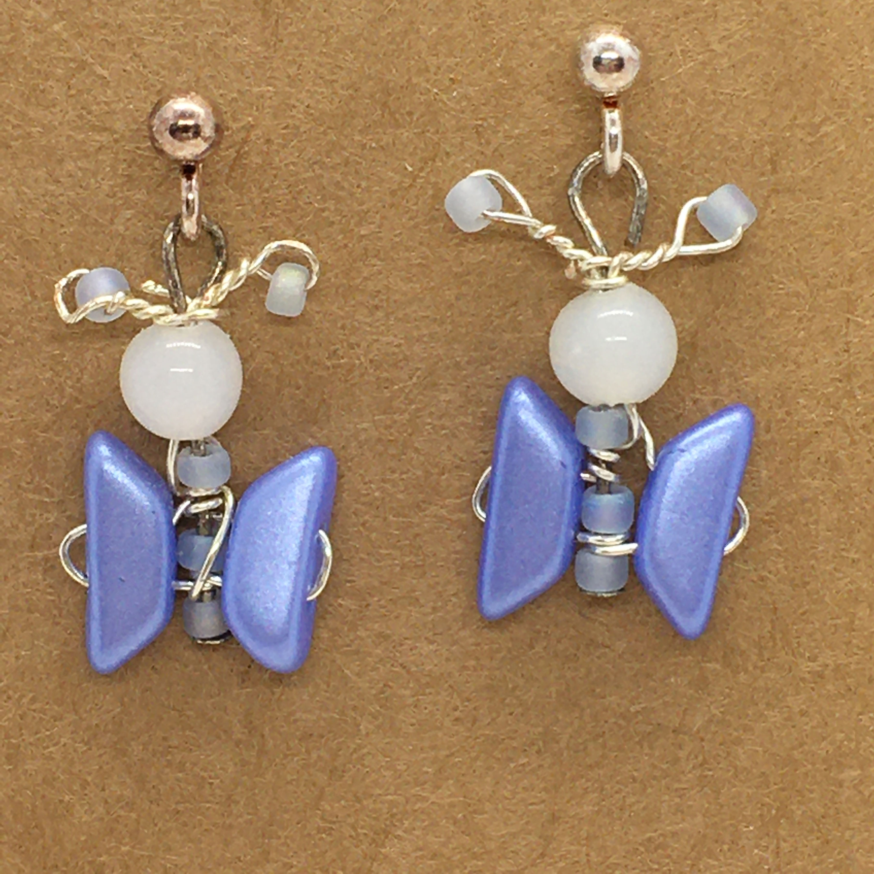 Blue Butterfly Earrings
