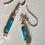 Thumbnail: boho style blue sea sediment jasper and glass pearl earrings by Angela Smith Jewellery