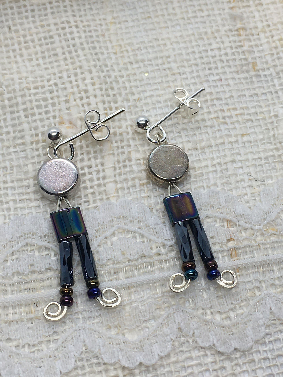 Thumbnail: Man Peacock Earrings
