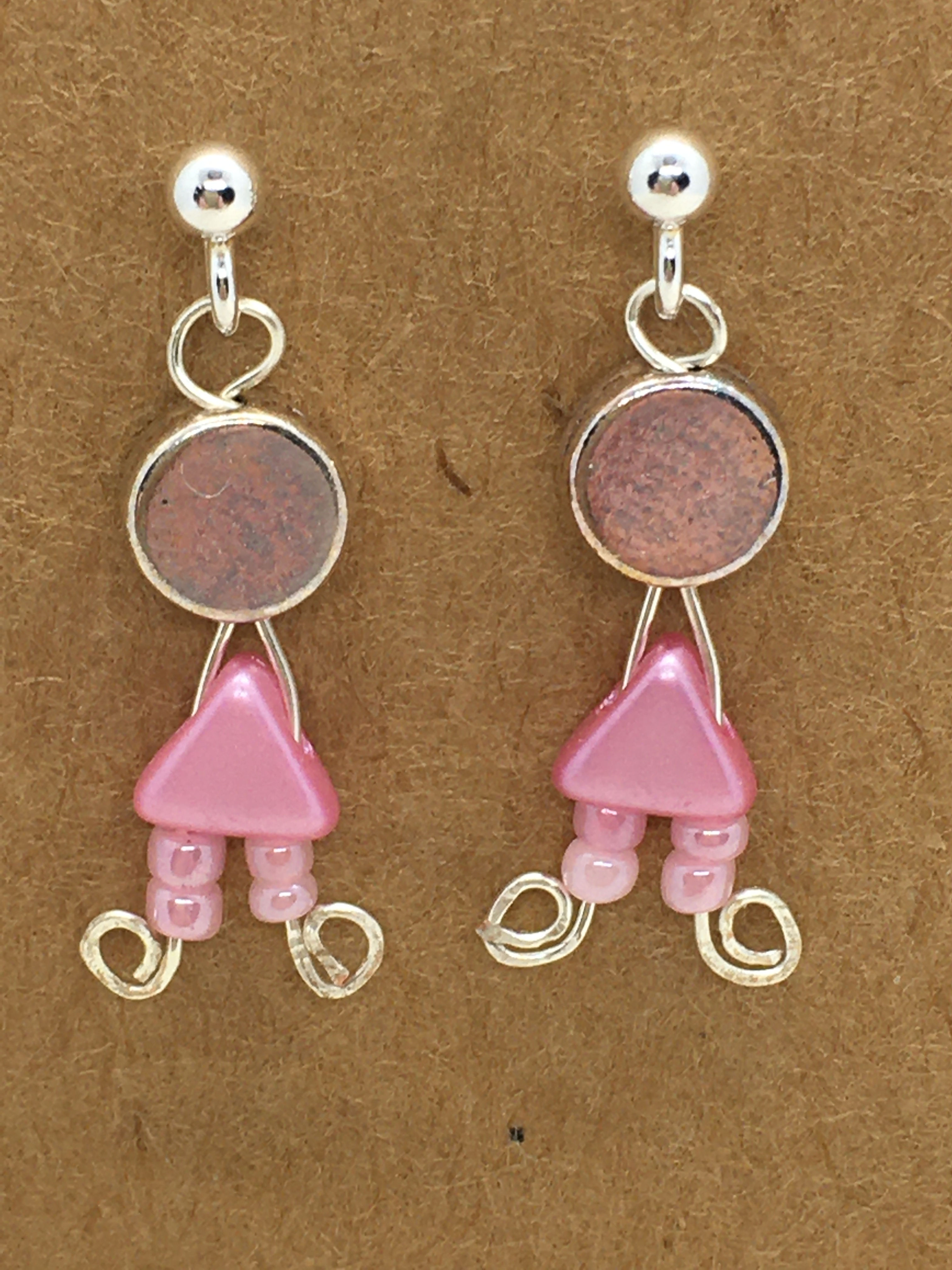 Girl Pink earrings