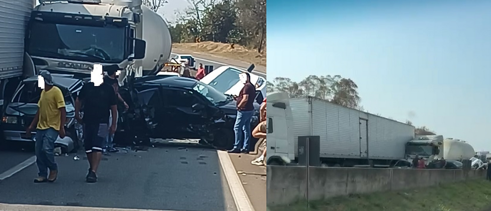 rodovia Fernão Dias (BR-381) no km 714, em Carmo de Minas/MG