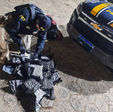 Motorista é preso em flagrante transportando drogas no porta-malas na Fernão Dias.