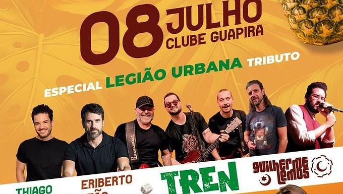 Alô galera fã de legião Urbana! no dia 08/07 no clube guarapiranga