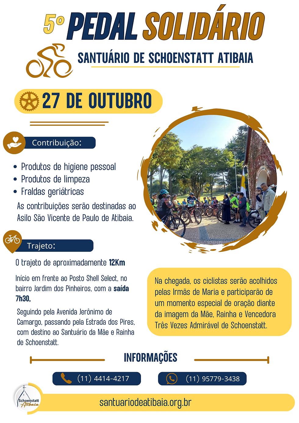 Atibaia, Pedal Solidário do Santuário da Mãe e Rainha