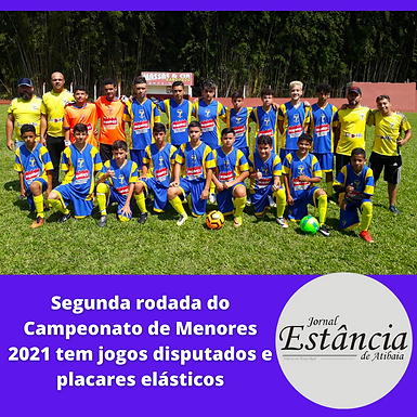 Segunda rodada do Campeonato de Menores 2021 tem jogos disputados e placares elásticos