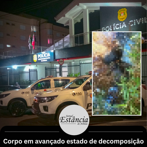 Corpo em avançado estado de decomposição foi encontrado em um córrego, em Atibaia.