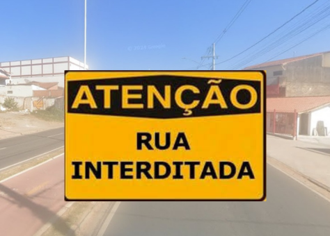 Saae Atibaia informa sobre a interdição da Avenida Jerônimo de Camargo, para execução de obras.