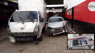 Polícia Militar recuperou uma carga de celulares e um caminhão que haviam sido furtados após perseguição na Fernão Dias.