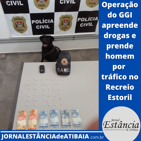 Operação do GGI apreende drogas e prende homem por tráfico no Recreio Estoril