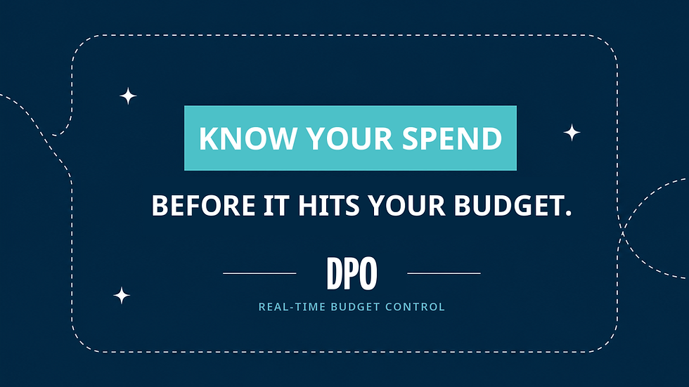 Know your spend before it hits your budget