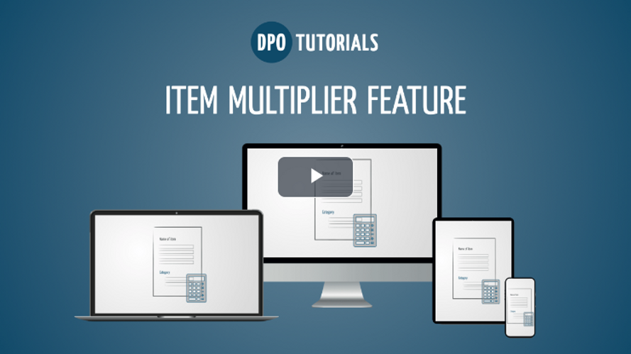 Standard Order Multiplier Item Multiplier - Tutorial by Digital Purchase Order
