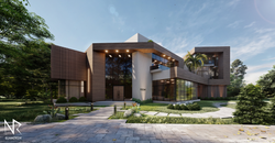 Abu Dhabi villa front façade 2