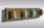 Baltic beach stone wall hanger. Natural sea rock wall coat hangers. Wood hanger wall coat rack.