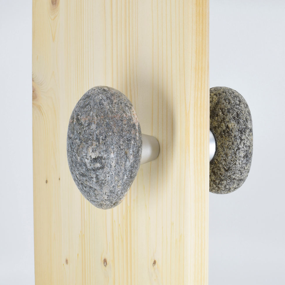 Thumbnail: Luxury ball-shaped stone door handles for kitchen cabinets, Large stone door pull handles with modern design